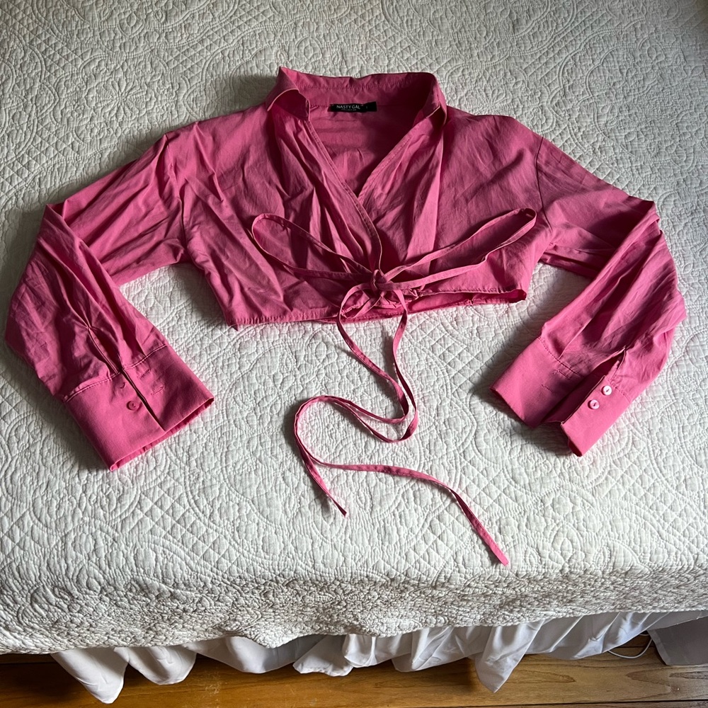 Nasty Gal Wrap Top